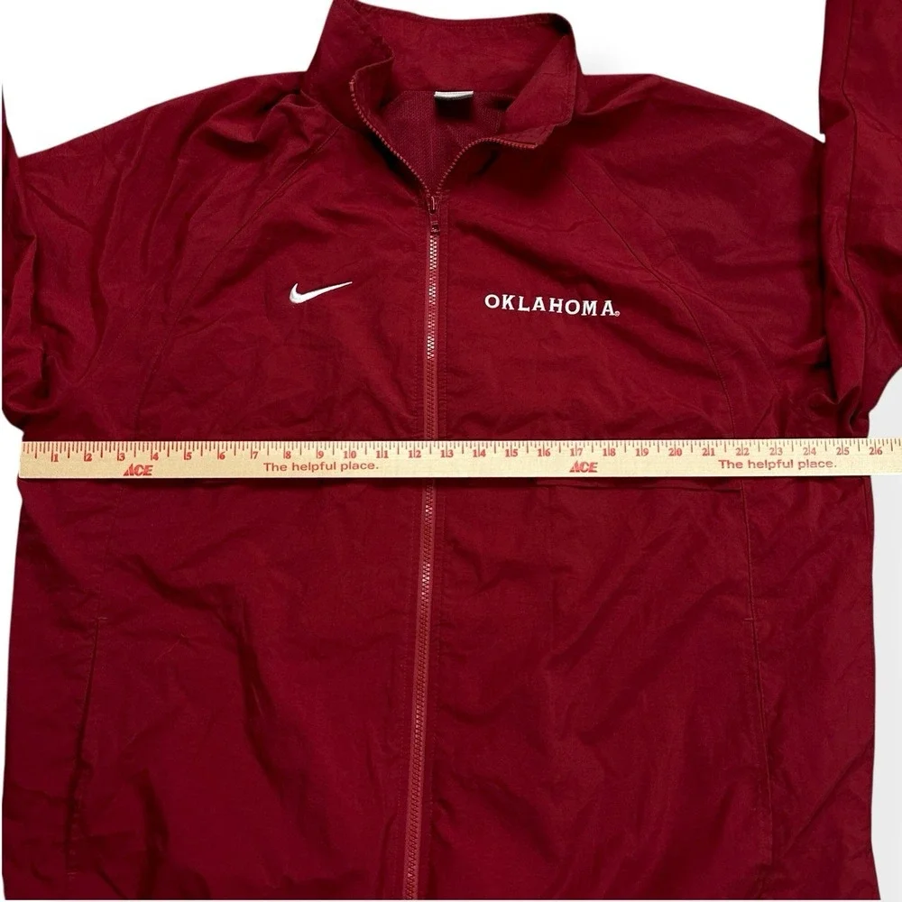 VTG Nike Windbreaker Jacket Men's Large Sooners University of Oklahoma Softshell